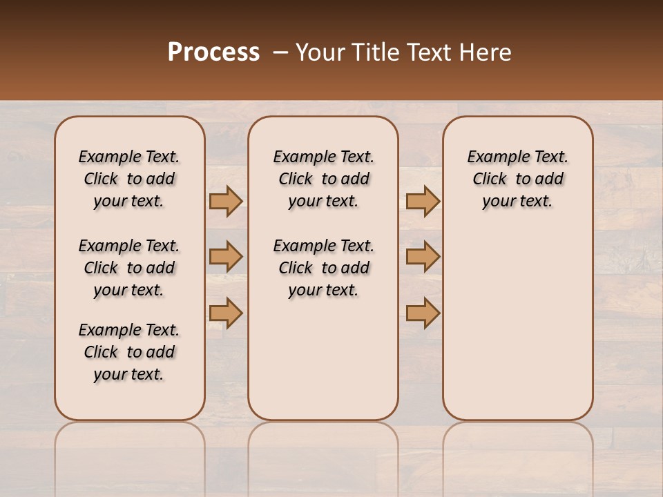 A Wooden Paneled Wall With A Name Of Presentation PowerPoint Template