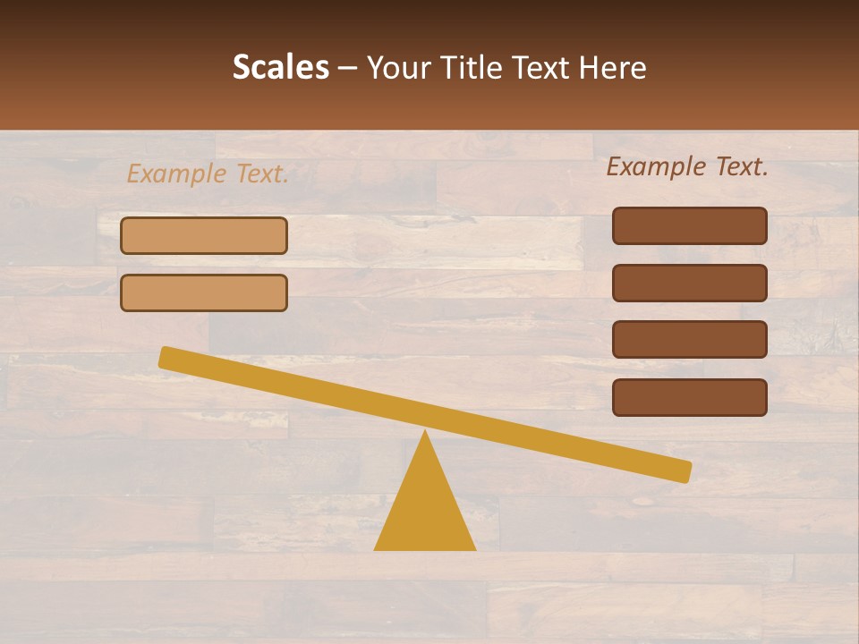 A Wooden Paneled Wall With A Name Of Presentation PowerPoint Template