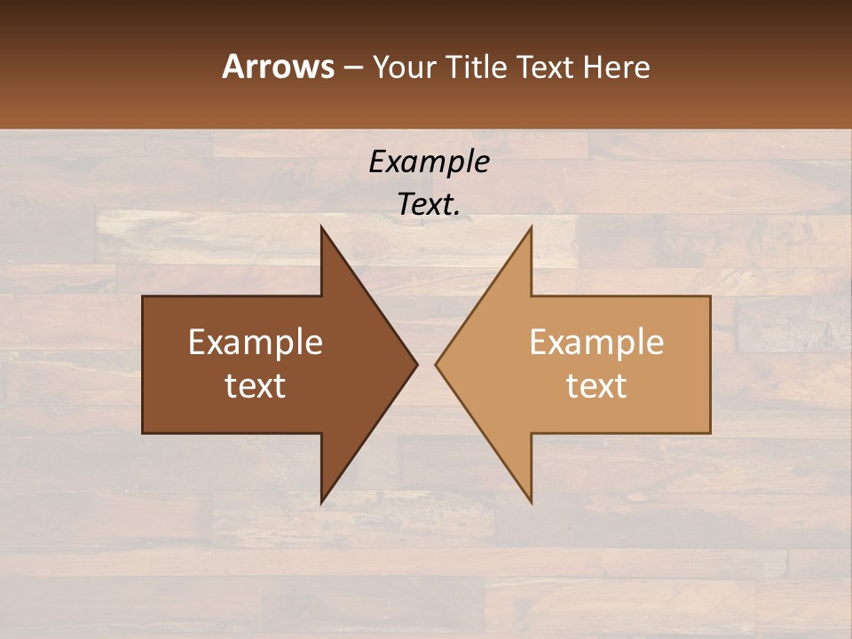 A Wooden Paneled Wall With A Name Of Presentation PowerPoint Template