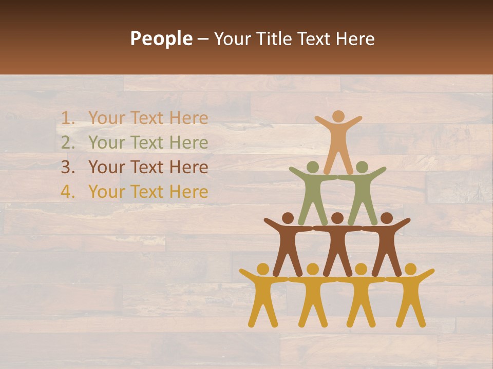 A Wooden Paneled Wall With A Name Of Presentation PowerPoint Template