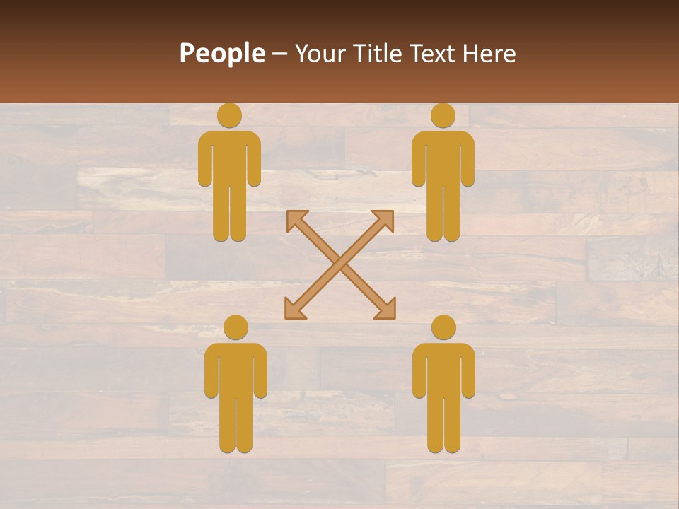 A Wooden Paneled Wall With A Name Of Presentation PowerPoint Template