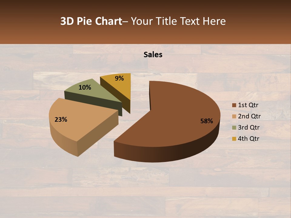 A Wooden Paneled Wall With A Name Of Presentation PowerPoint Template