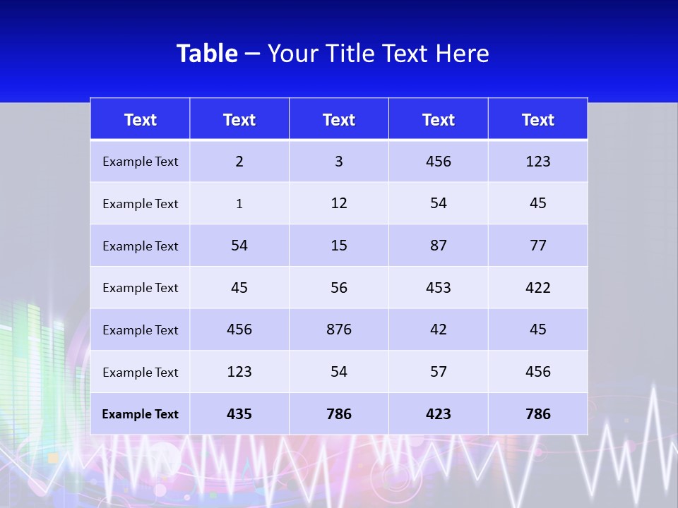 A Colorful Abstract Background With Sound Waves PowerPoint Template