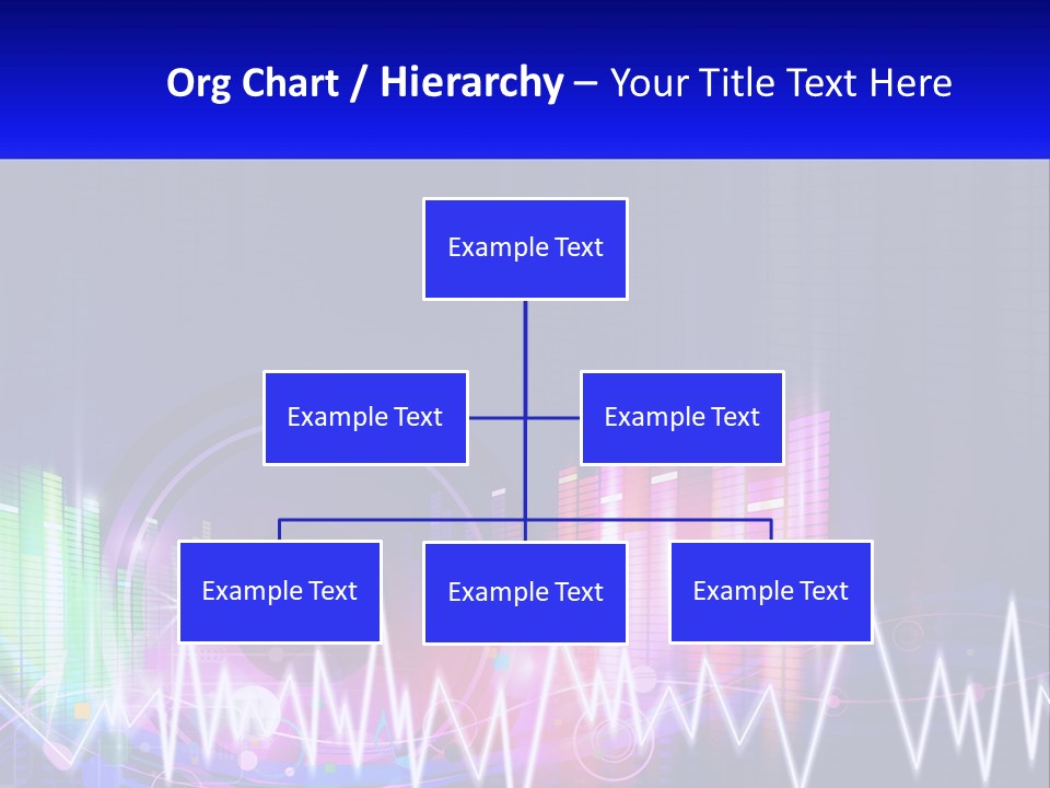 A Colorful Abstract Background With Sound Waves PowerPoint Template