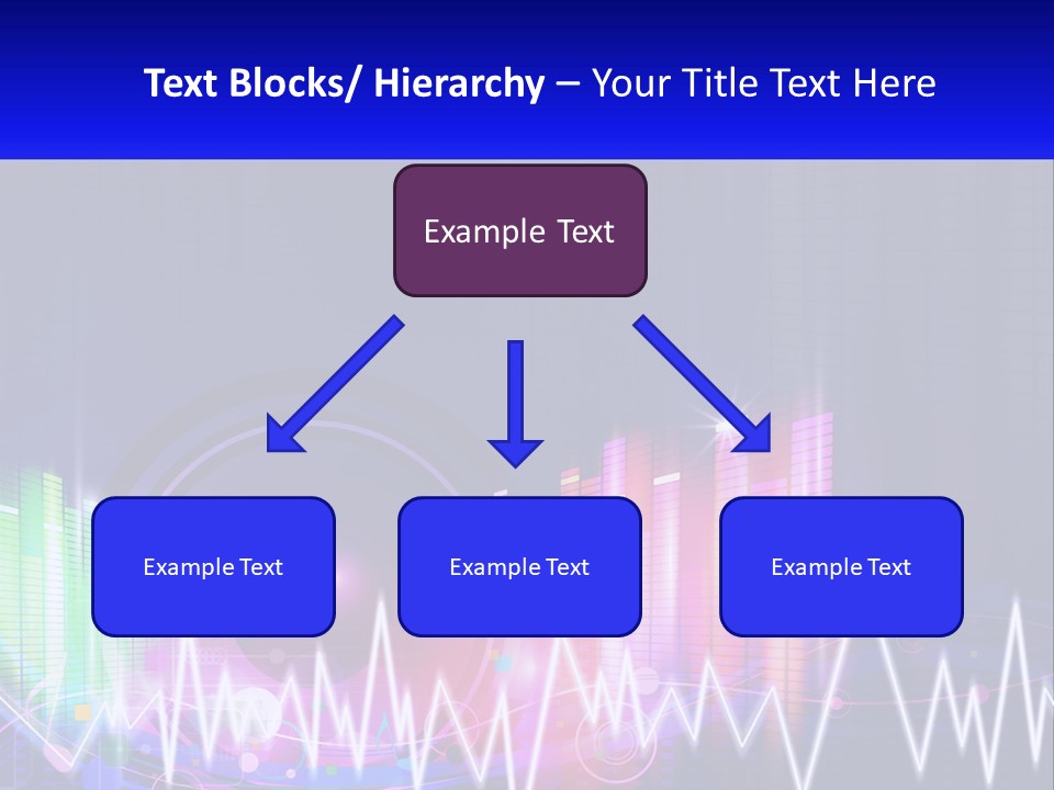 A Colorful Abstract Background With Sound Waves PowerPoint Template