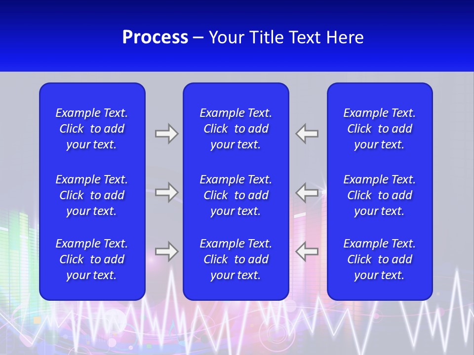 A Colorful Abstract Background With Sound Waves PowerPoint Template