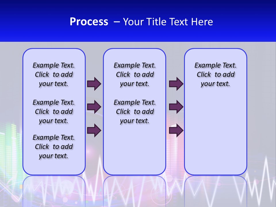 A Colorful Abstract Background With Sound Waves PowerPoint Template