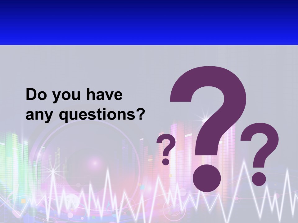 A Colorful Abstract Background With Sound Waves PowerPoint Template