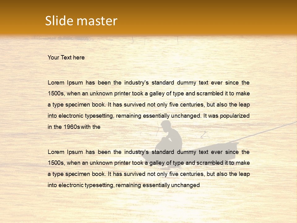 A Person In A Boat On A Body Of Water PowerPoint Template