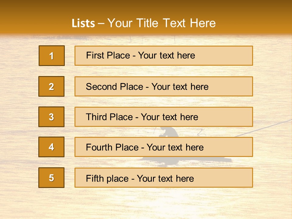 A Person In A Boat On A Body Of Water PowerPoint Template