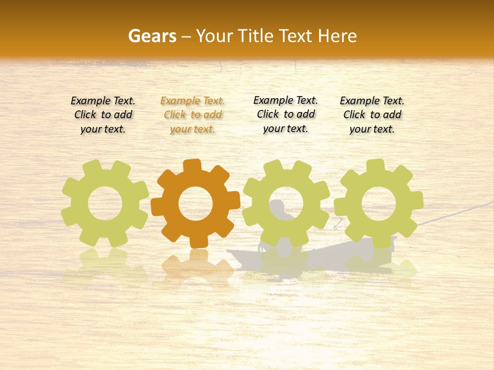 A Person In A Boat On A Body Of Water PowerPoint Template