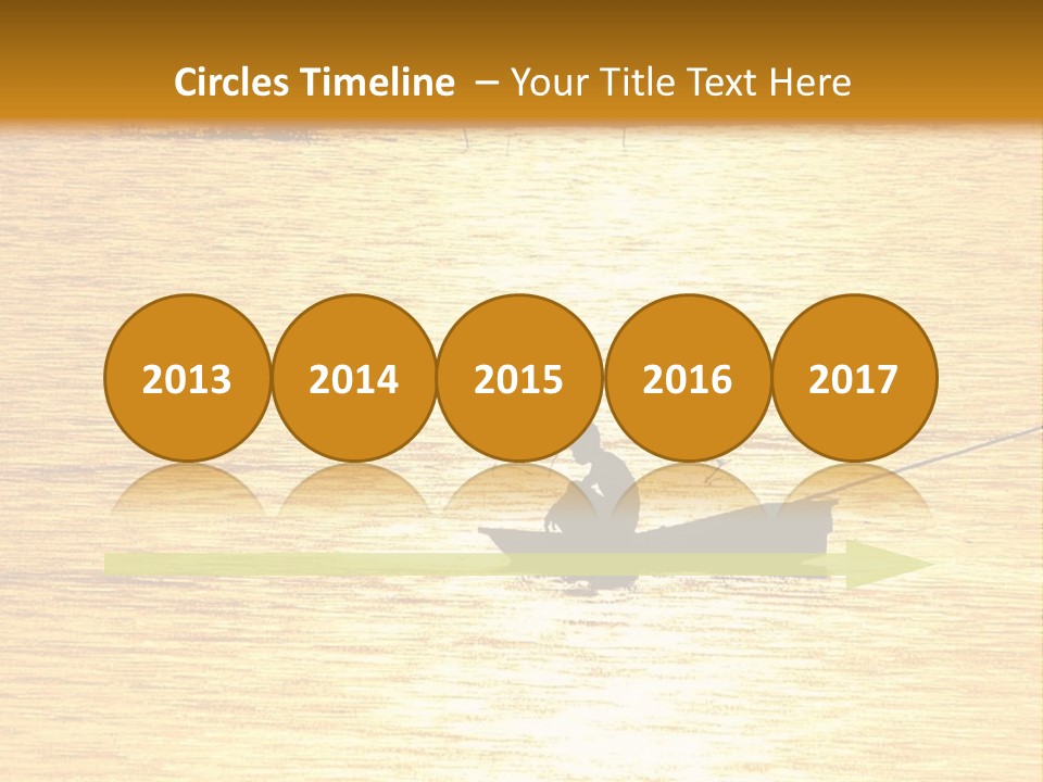 A Person In A Boat On A Body Of Water PowerPoint Template