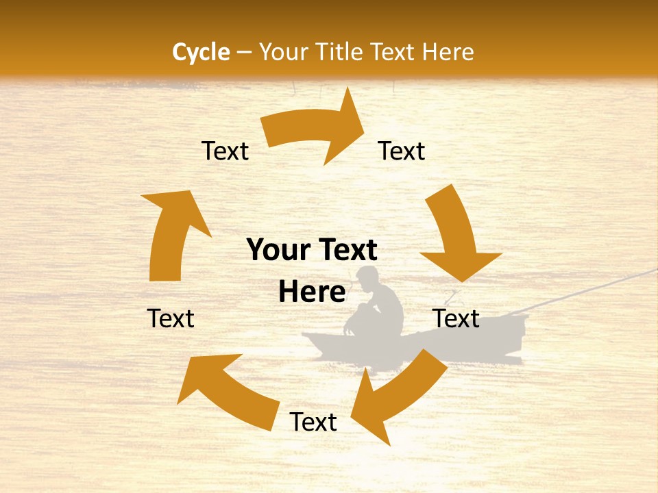 A Person In A Boat On A Body Of Water PowerPoint Template