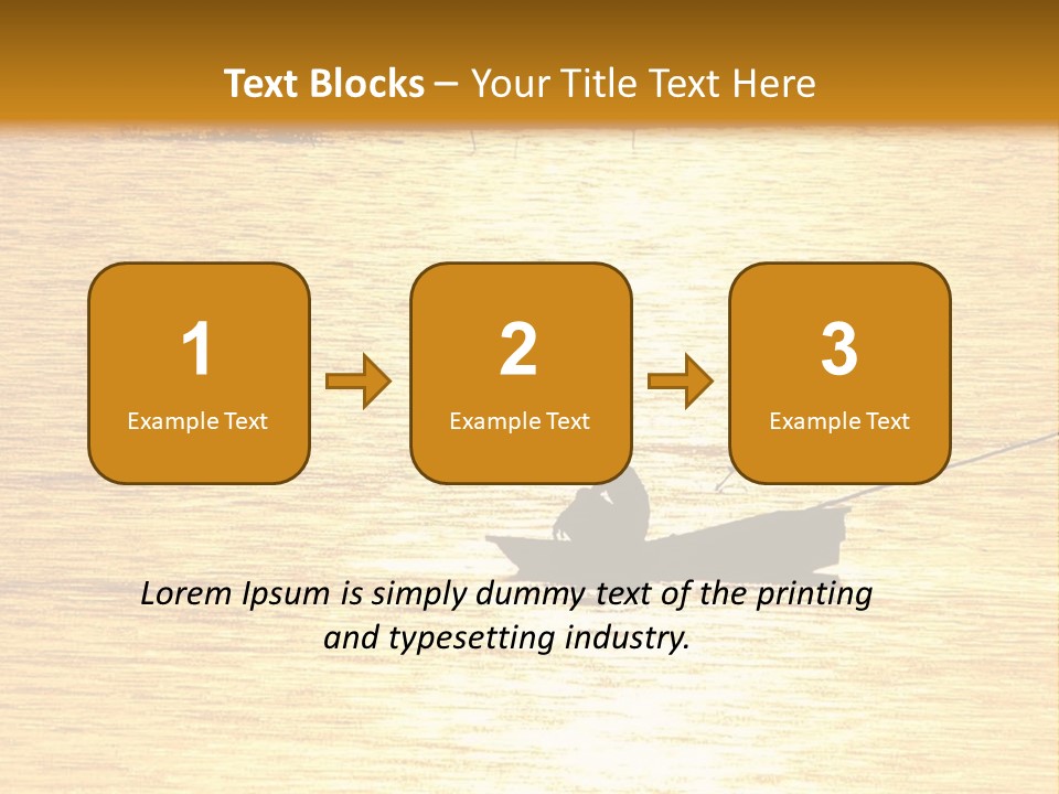 A Person In A Boat On A Body Of Water PowerPoint Template