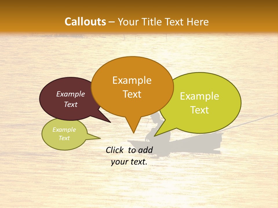 A Person In A Boat On A Body Of Water PowerPoint Template