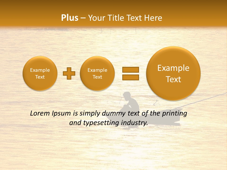 A Person In A Boat On A Body Of Water PowerPoint Template