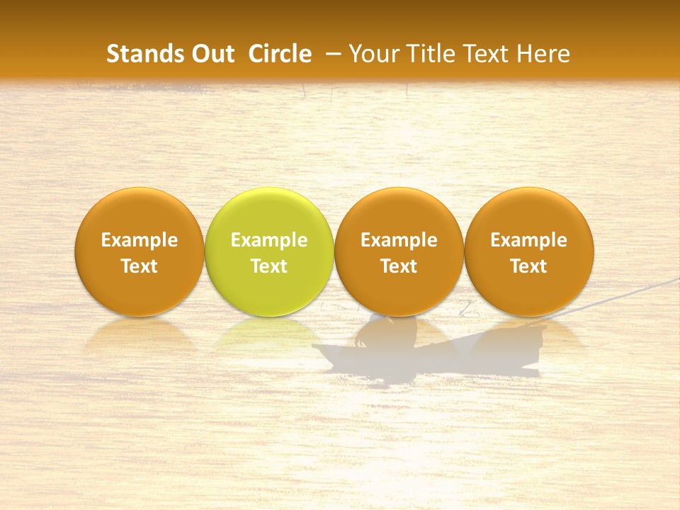 A Person In A Boat On A Body Of Water PowerPoint Template