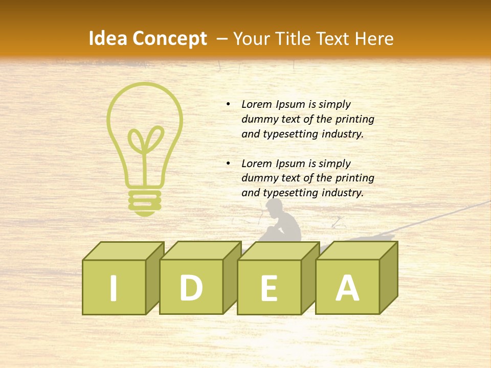 A Person In A Boat On A Body Of Water PowerPoint Template