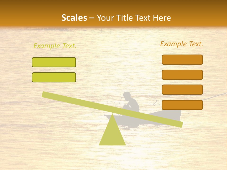 A Person In A Boat On A Body Of Water PowerPoint Template