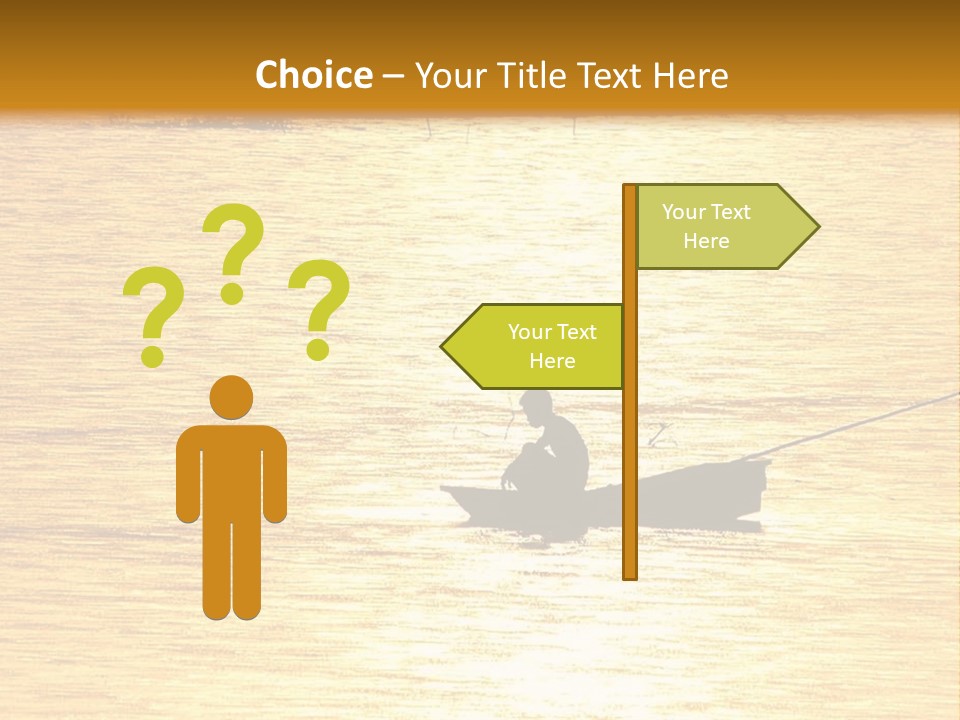 A Person In A Boat On A Body Of Water PowerPoint Template