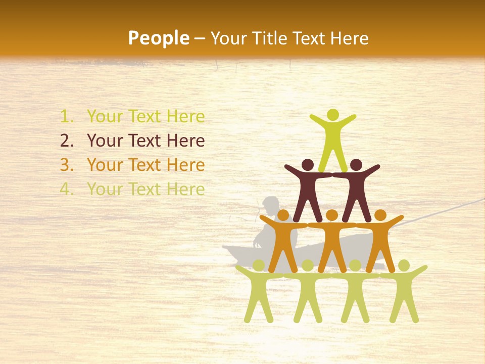 A Person In A Boat On A Body Of Water PowerPoint Template