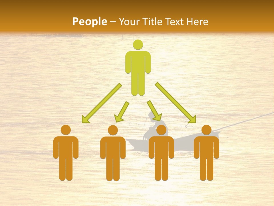 A Person In A Boat On A Body Of Water PowerPoint Template