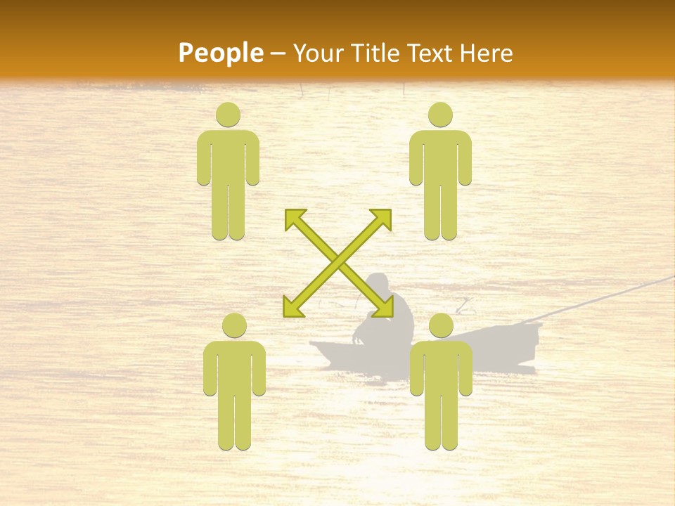 A Person In A Boat On A Body Of Water PowerPoint Template