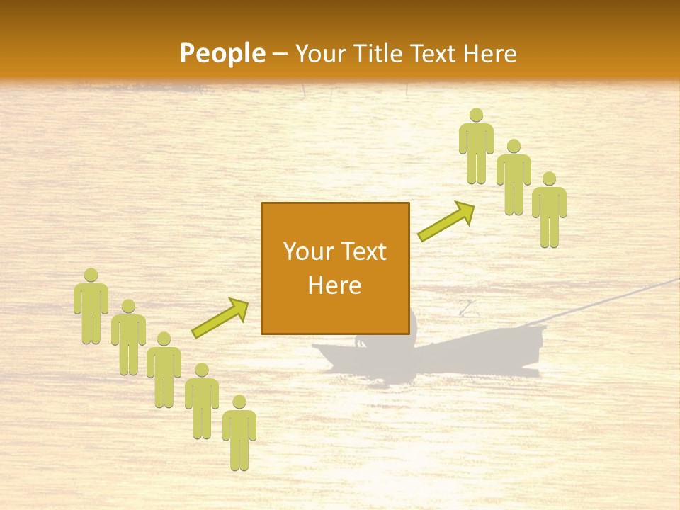 A Person In A Boat On A Body Of Water PowerPoint Template