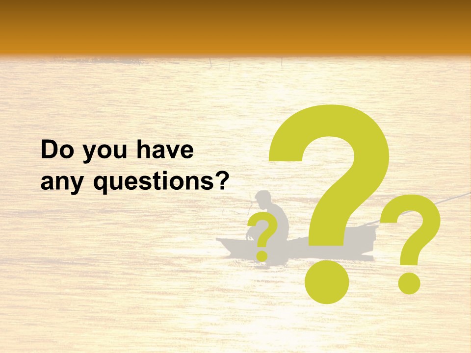 A Person In A Boat On A Body Of Water PowerPoint Template