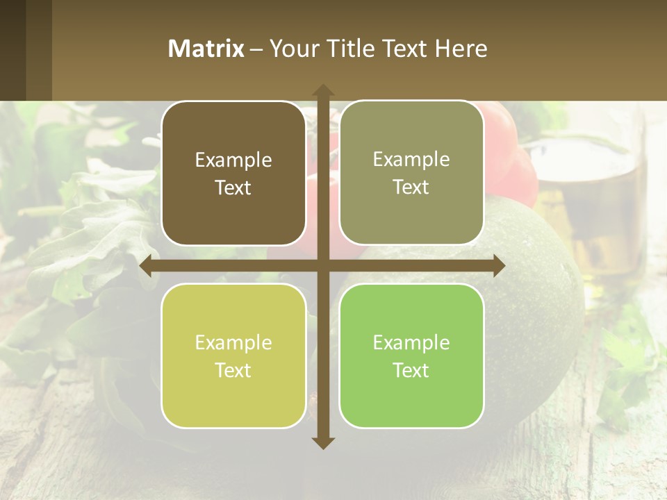 A Bunch Of Vegetables Sitting On Top Of A Wooden Table PowerPoint Template