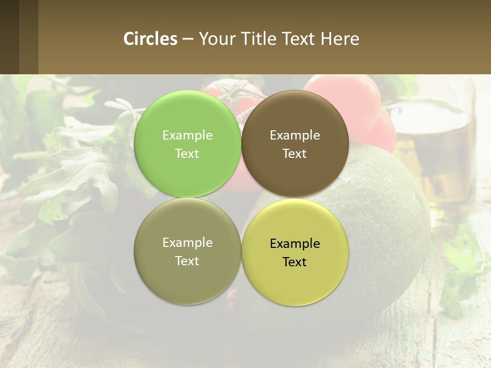 A Bunch Of Vegetables Sitting On Top Of A Wooden Table PowerPoint Template