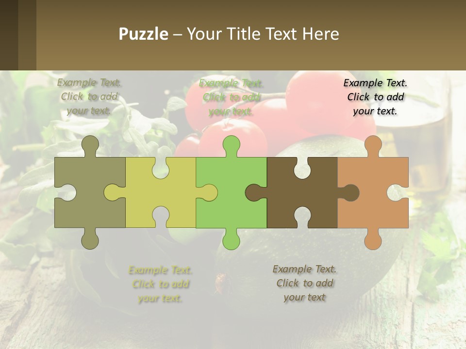 A Bunch Of Vegetables Sitting On Top Of A Wooden Table PowerPoint Template