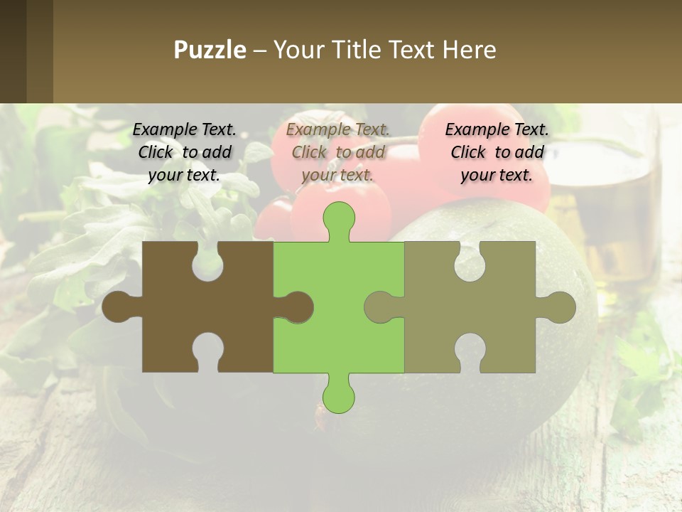 A Bunch Of Vegetables Sitting On Top Of A Wooden Table PowerPoint Template