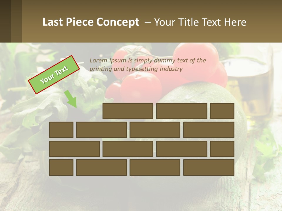 A Bunch Of Vegetables Sitting On Top Of A Wooden Table PowerPoint Template