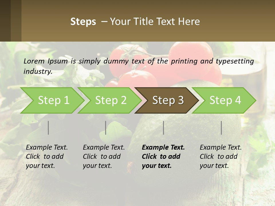 A Bunch Of Vegetables Sitting On Top Of A Wooden Table PowerPoint Template