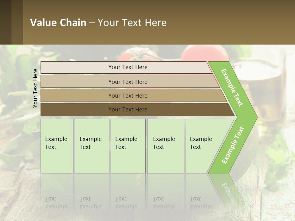 A Bunch Of Vegetables Sitting On Top Of A Wooden Table PowerPoint Template