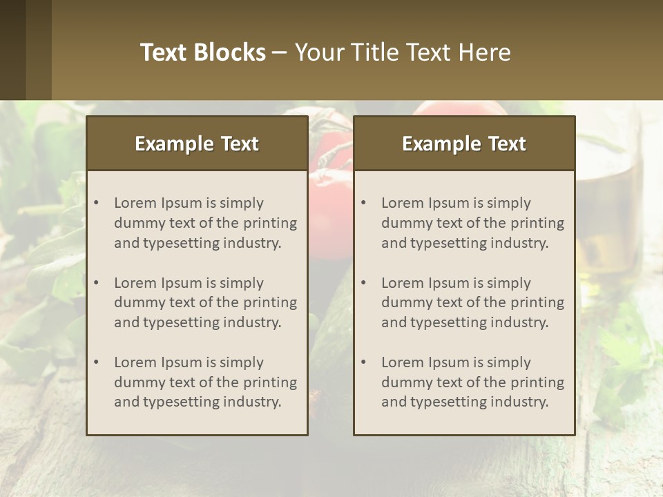 A Bunch Of Vegetables Sitting On Top Of A Wooden Table PowerPoint Template