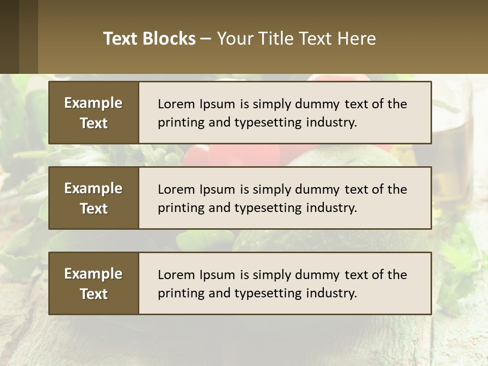 A Bunch Of Vegetables Sitting On Top Of A Wooden Table PowerPoint Template