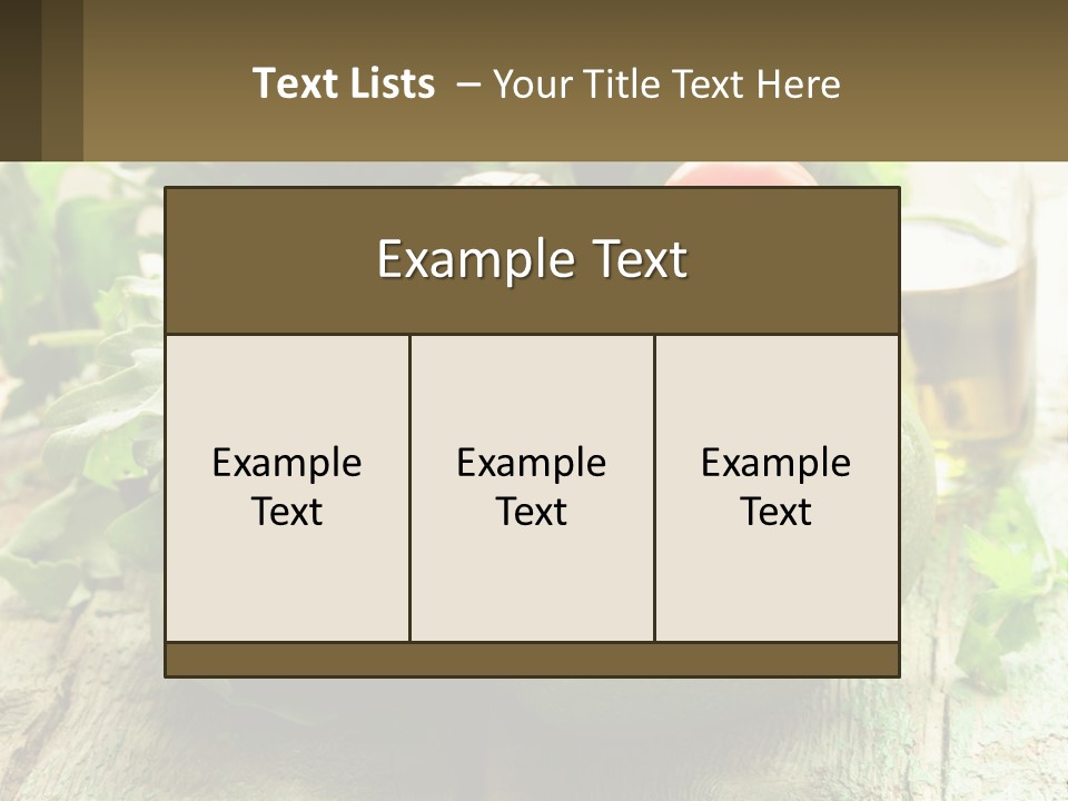 A Bunch Of Vegetables Sitting On Top Of A Wooden Table PowerPoint Template