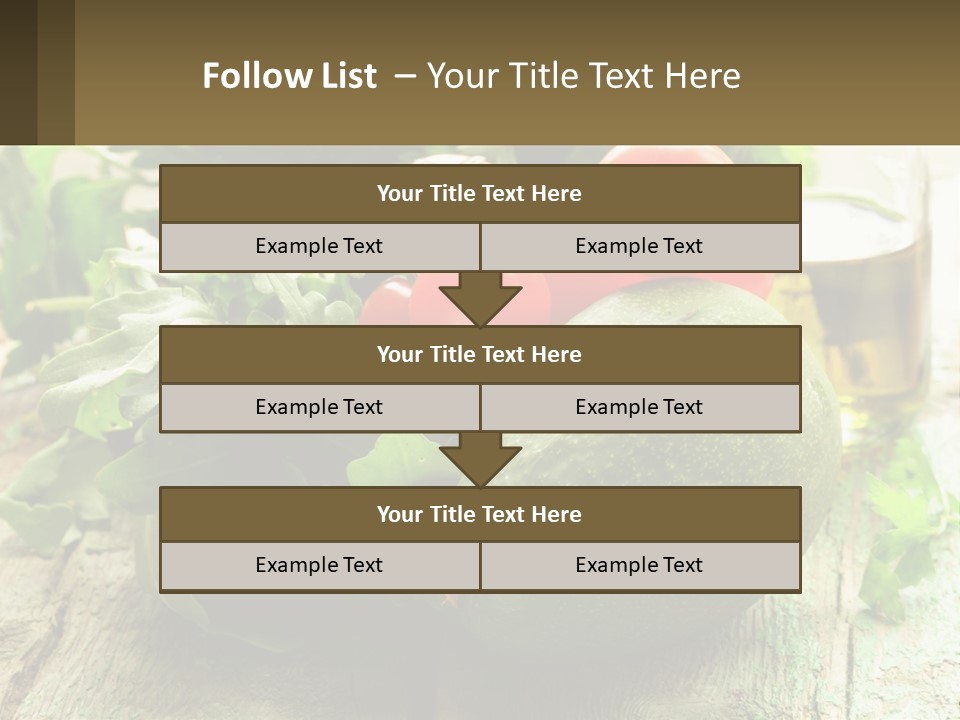 A Bunch Of Vegetables Sitting On Top Of A Wooden Table PowerPoint Template