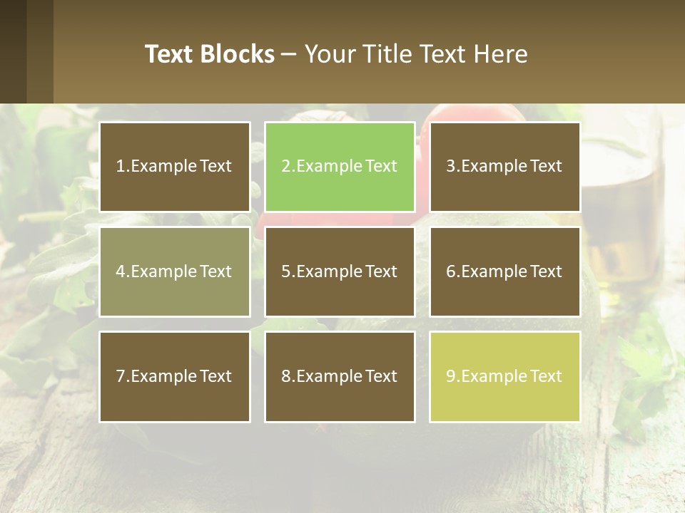 A Bunch Of Vegetables Sitting On Top Of A Wooden Table PowerPoint Template