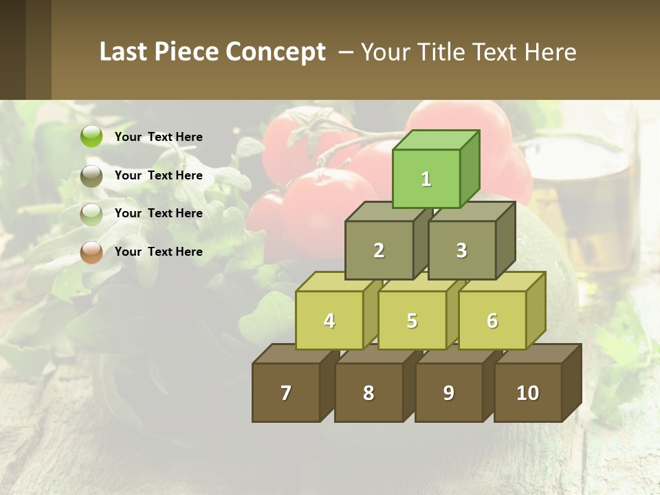 A Bunch Of Vegetables Sitting On Top Of A Wooden Table PowerPoint Template