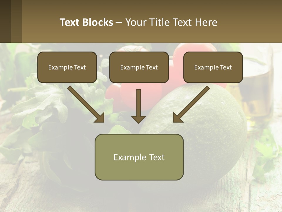 A Bunch Of Vegetables Sitting On Top Of A Wooden Table PowerPoint Template