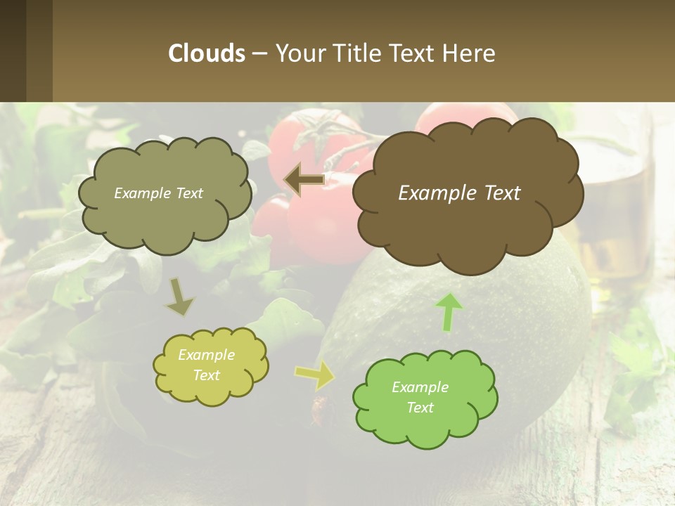 A Bunch Of Vegetables Sitting On Top Of A Wooden Table PowerPoint Template