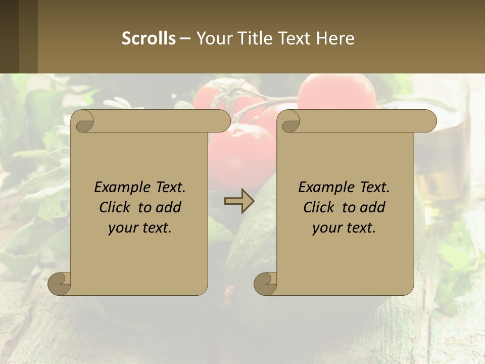 A Bunch Of Vegetables Sitting On Top Of A Wooden Table PowerPoint Template