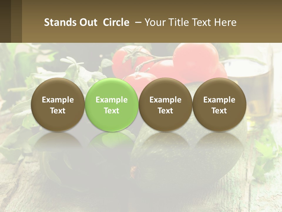 A Bunch Of Vegetables Sitting On Top Of A Wooden Table PowerPoint Template