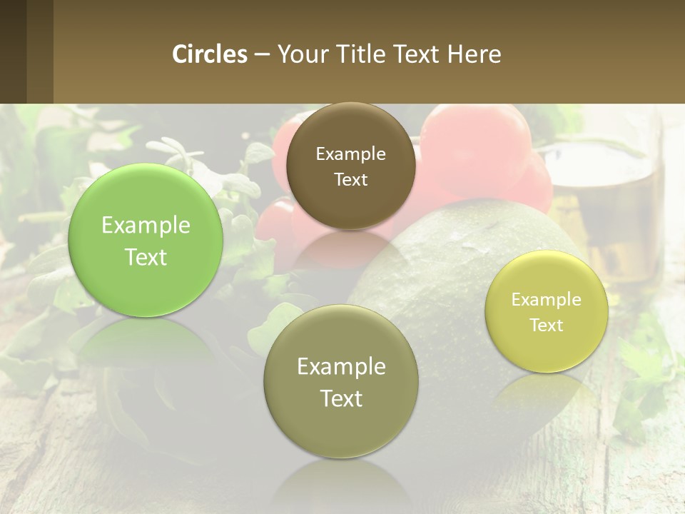 A Bunch Of Vegetables Sitting On Top Of A Wooden Table PowerPoint Template