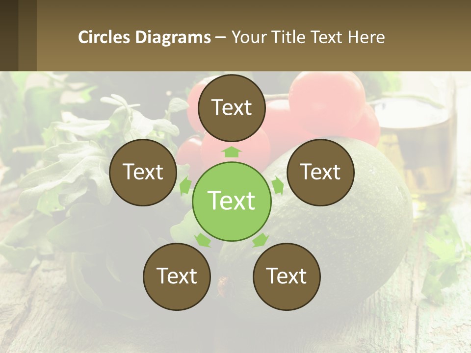 A Bunch Of Vegetables Sitting On Top Of A Wooden Table PowerPoint Template