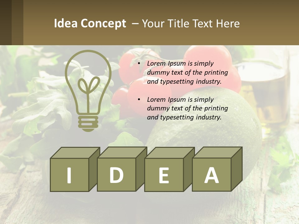 A Bunch Of Vegetables Sitting On Top Of A Wooden Table PowerPoint Template