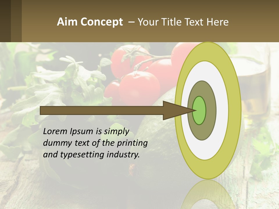 A Bunch Of Vegetables Sitting On Top Of A Wooden Table PowerPoint Template